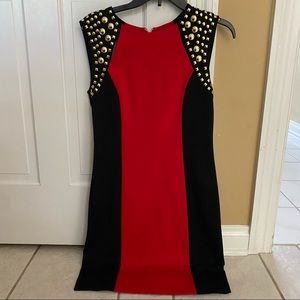 Michael Kors Red and Black Dress